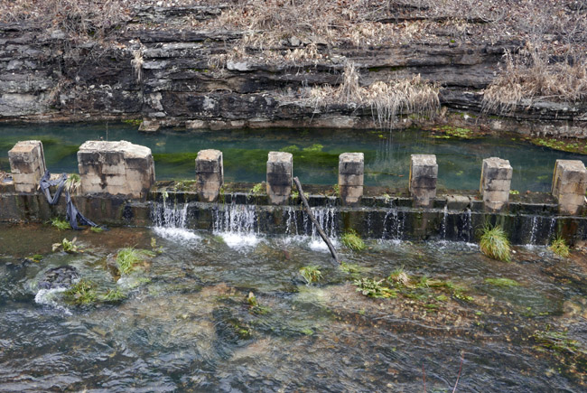 The remains of the Bear Creek Trout Hatchery